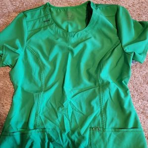 Womens green scrub top